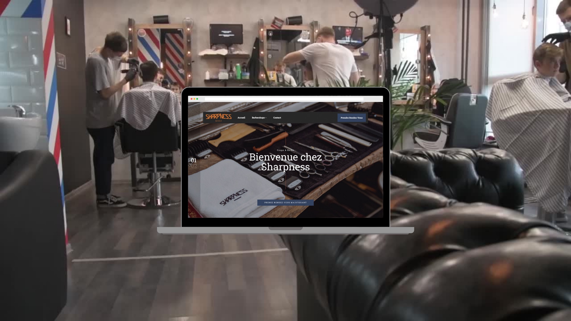 Application de réservation sur mesure pour The Sharpness
